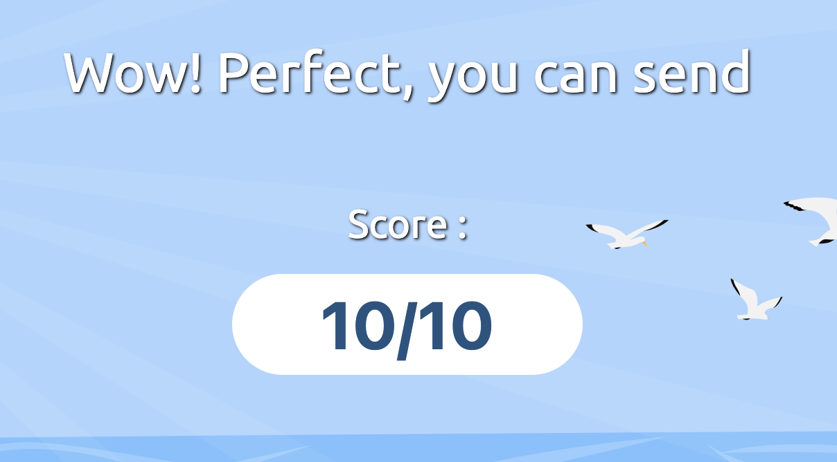 E-mail test results